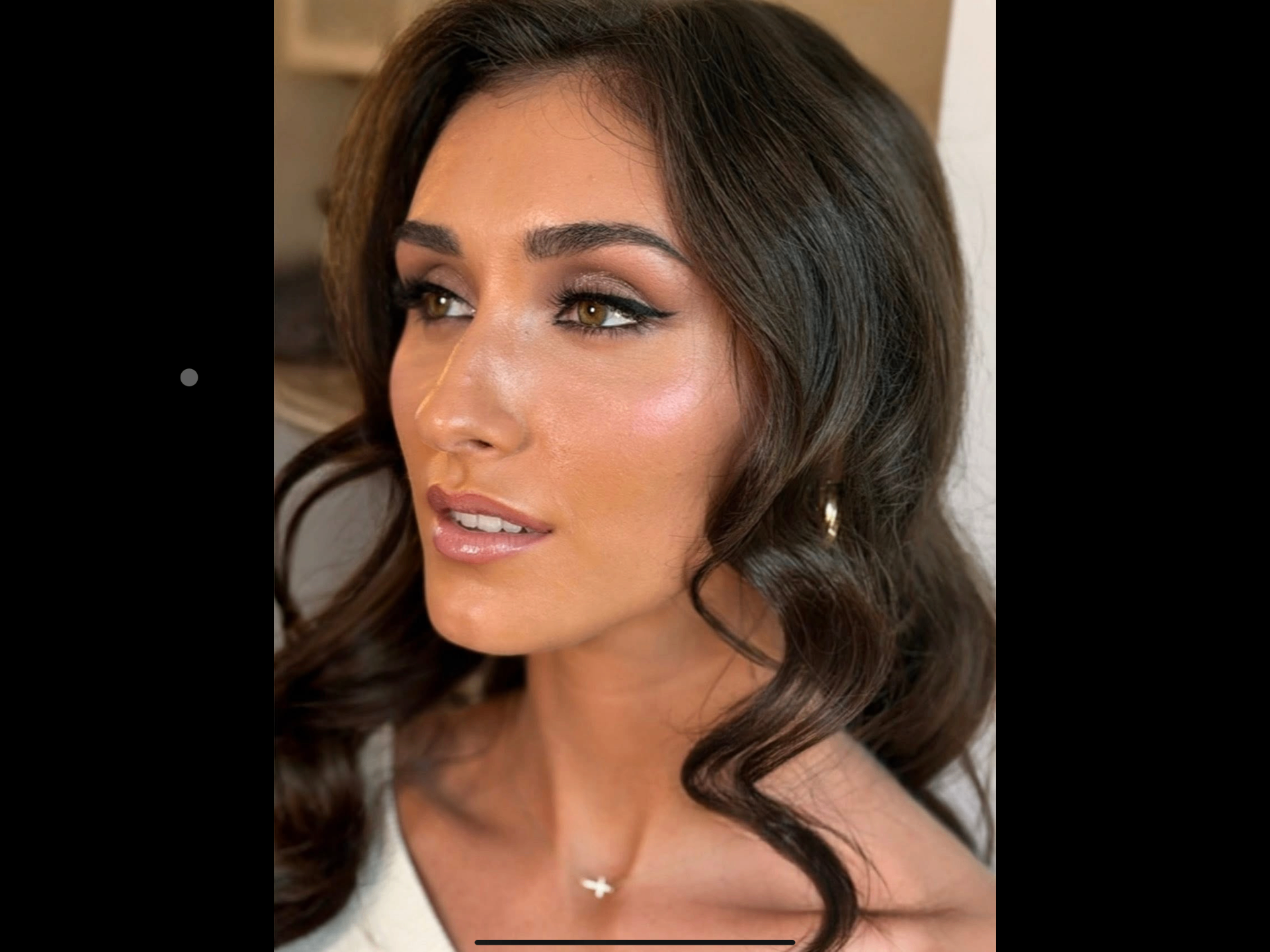 Bronzed smoky bridal glam